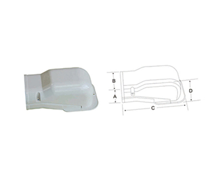 ABS Line Cover Kit with Wall Cover Model 431